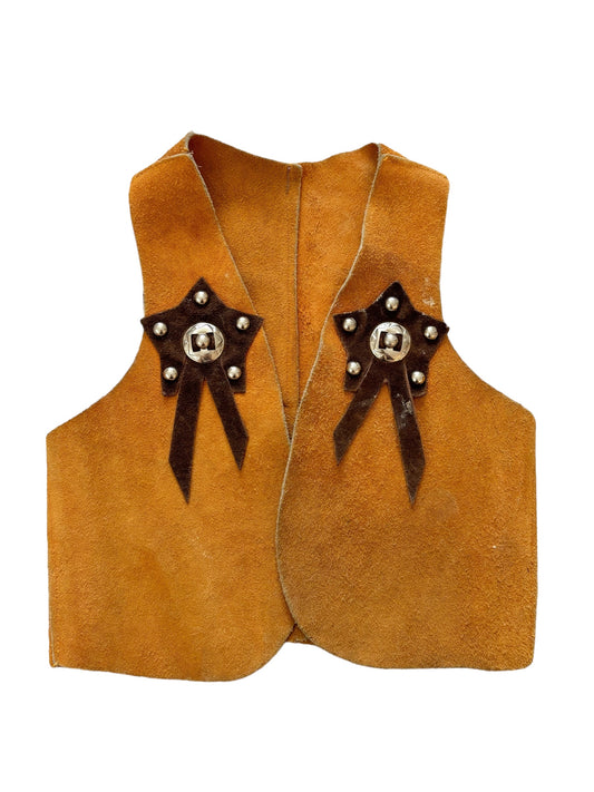 Baby leather vest