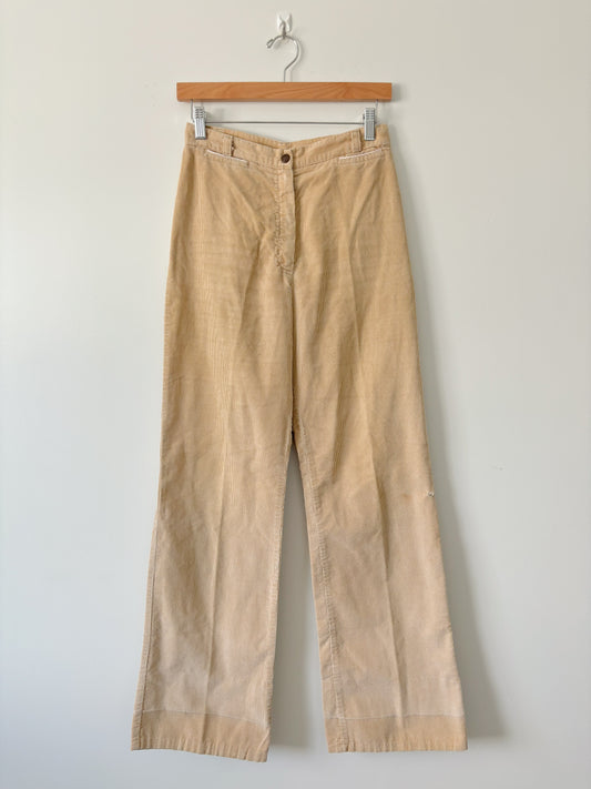 Tan California corduroy pants-S