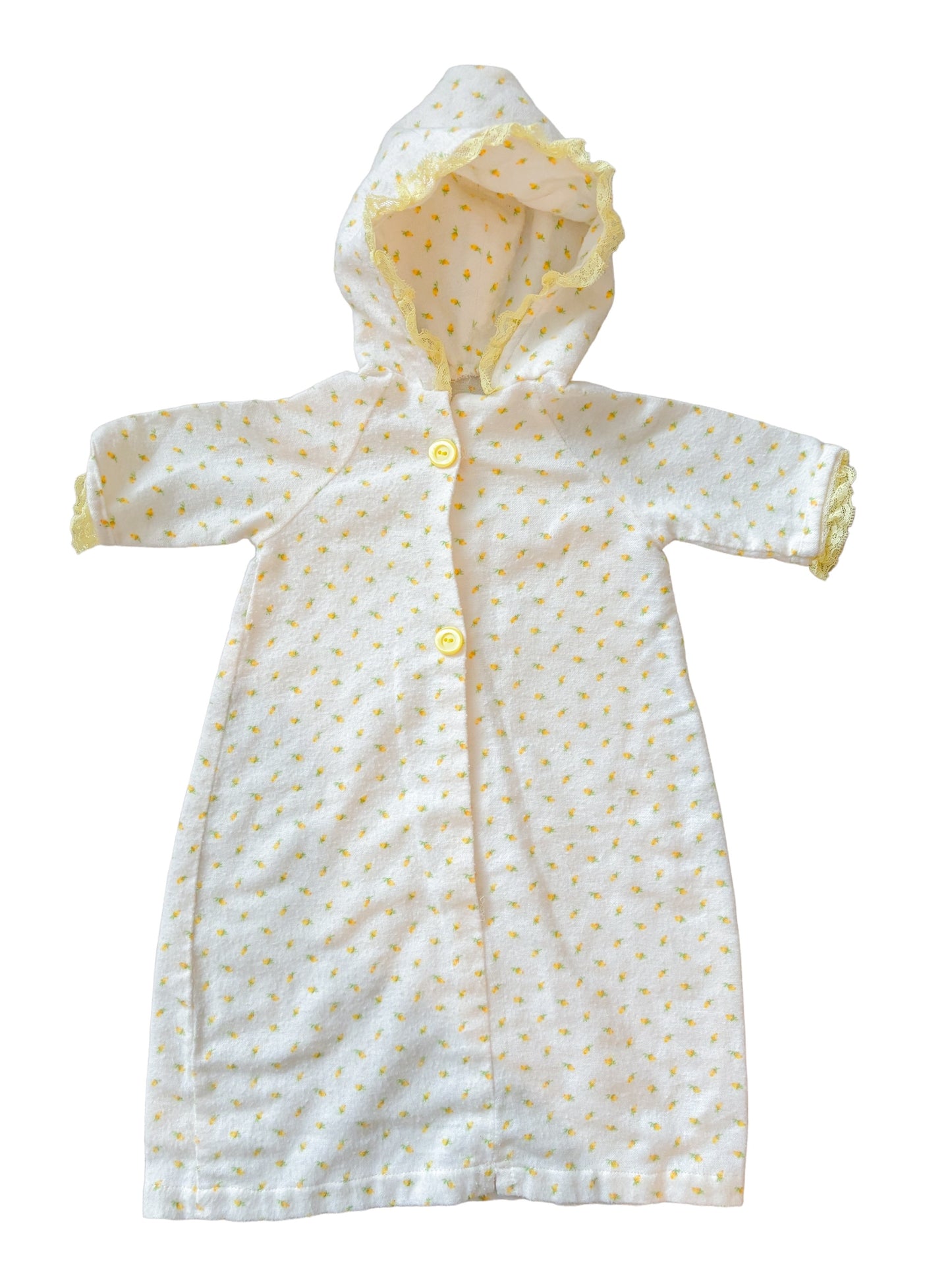 Baby yellow hooded dress-NB