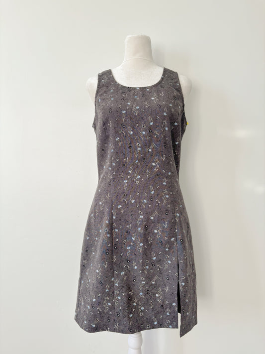 Gray floral no boundaries dress-S