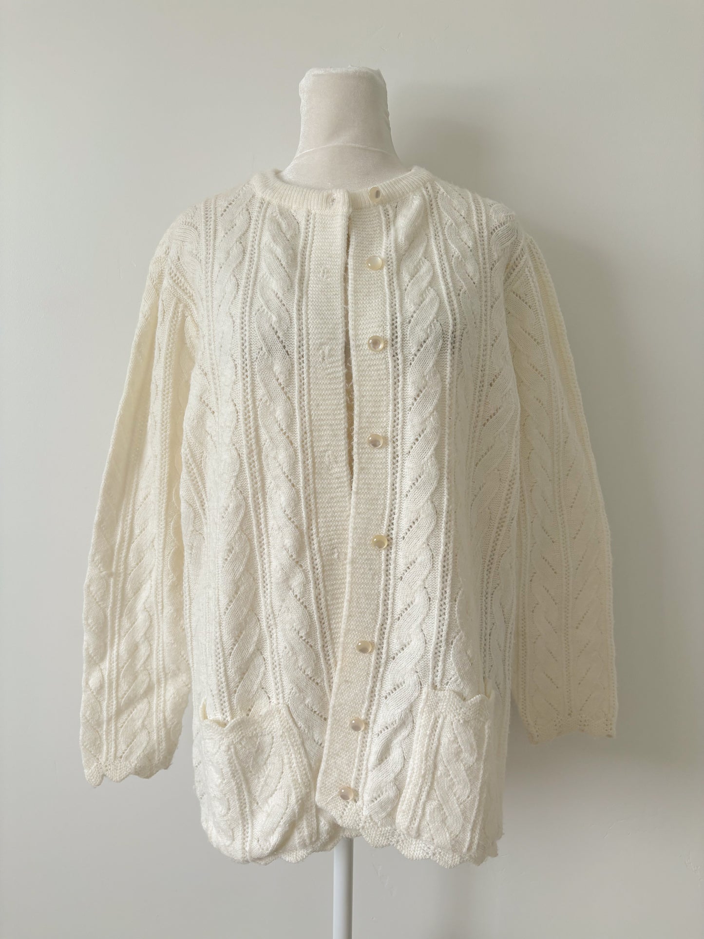 Cream Billy Jo cardigan-M