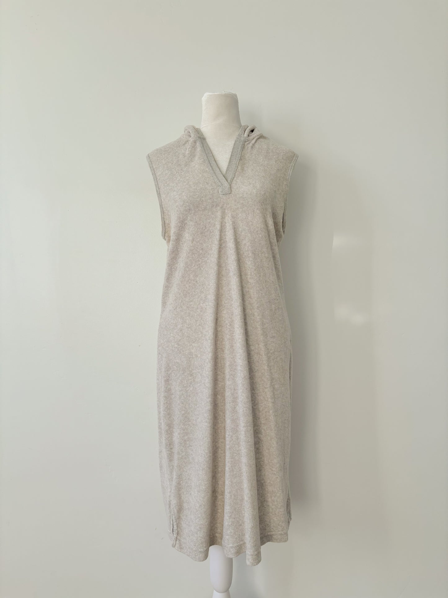 Gray hooded Catalina dress-M