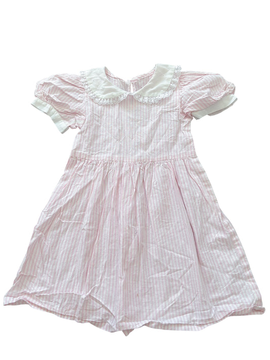 Baby pink striped dress