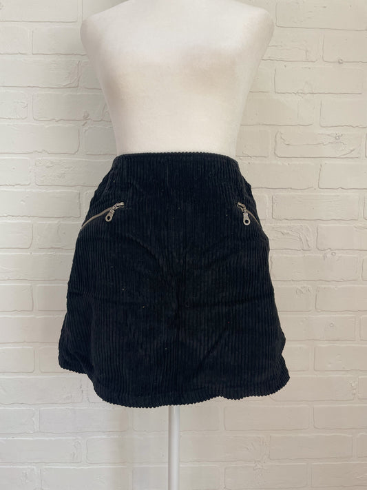 Black Corduroy Skirt - 6