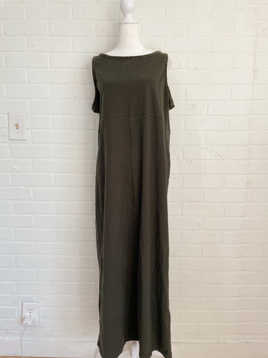 Green maxi dress-L