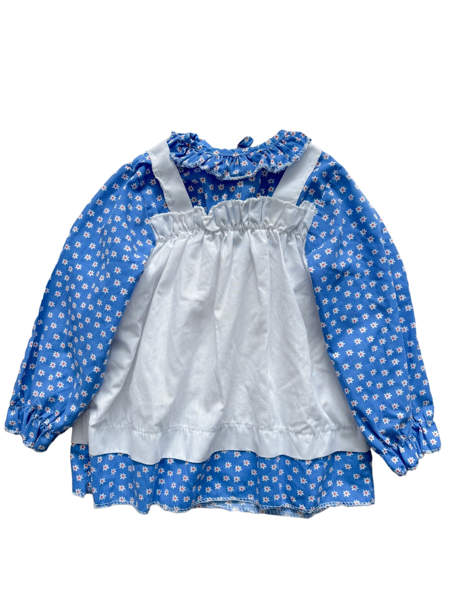 Baby blue and white floral dress