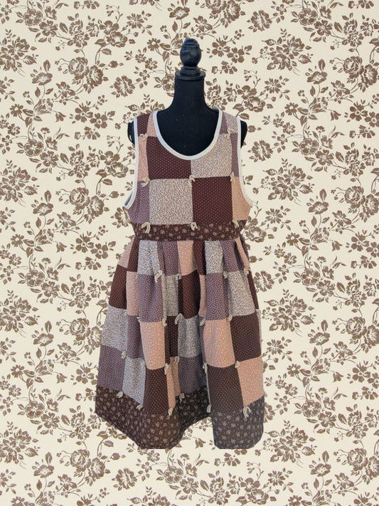 Brown Quilted Dress